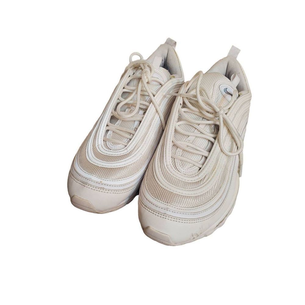Nike Men's White Air Max 97 Lace-Up Casual Athletic Sneaker Shoes Size 11 - Picture 10 of 12